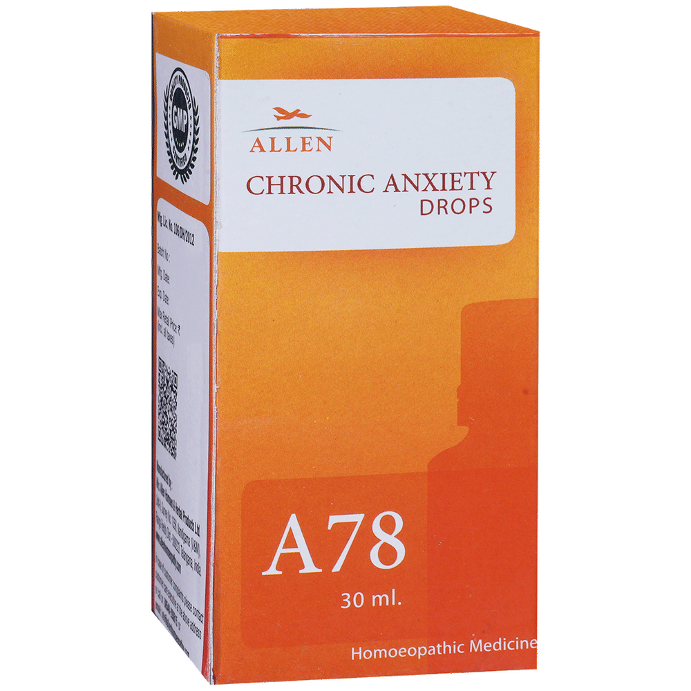 Allen A78 Chronic Anxiety Drop bottle of 30 ml Drop Allen A78 Chronic Anxiety Drop bottle of 30 ml Drop