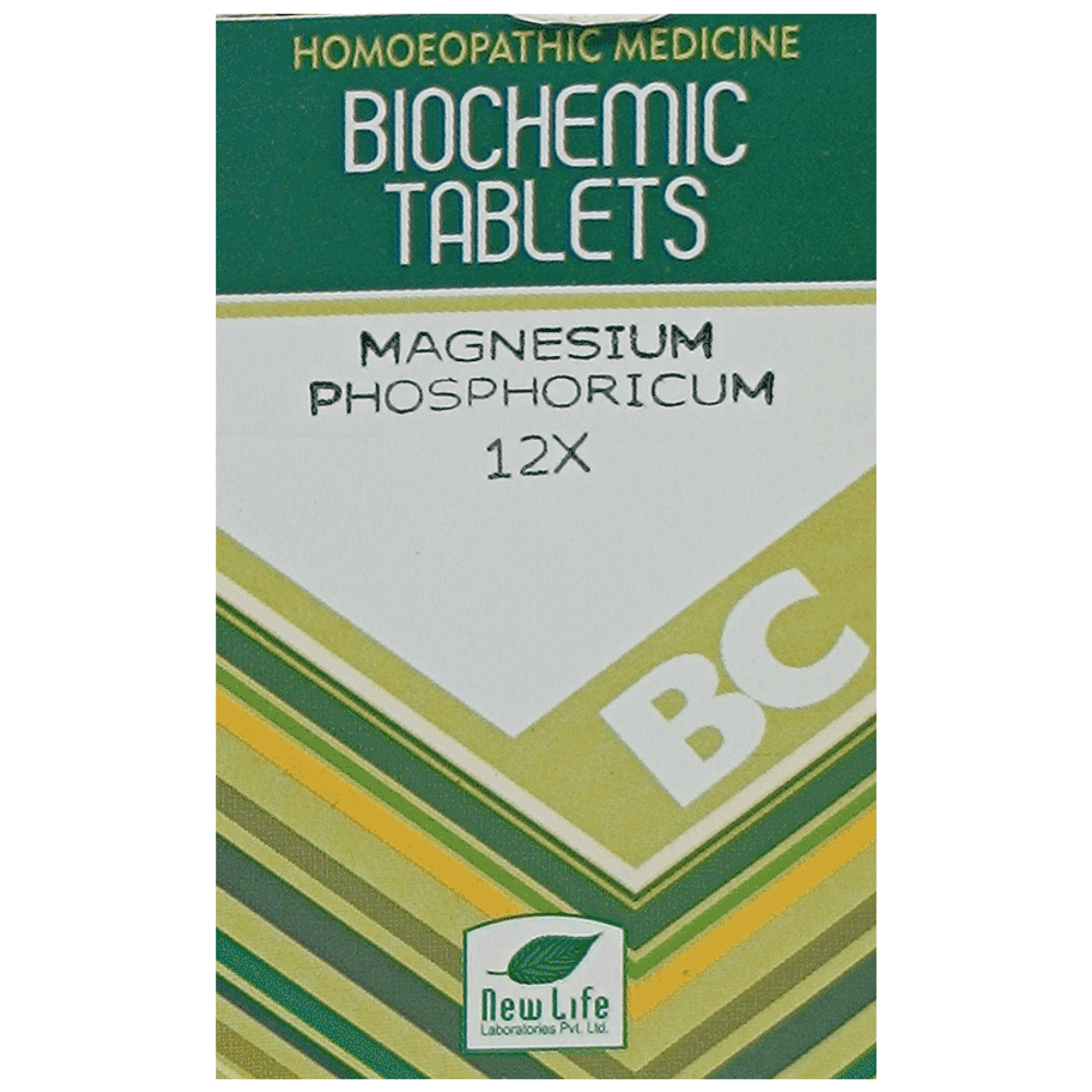 New Life Magnesium Phosphoricum Biochemic Tablet 12X bottle of 25 gm Biochemic Tablet