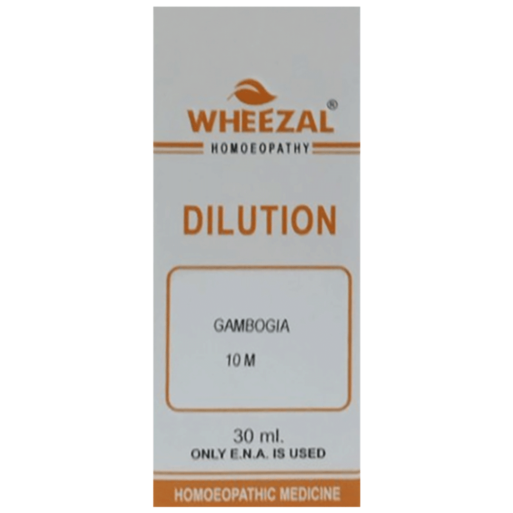 Wheezal Gambogia Dilution 10M bottle of 30 ml Dilution