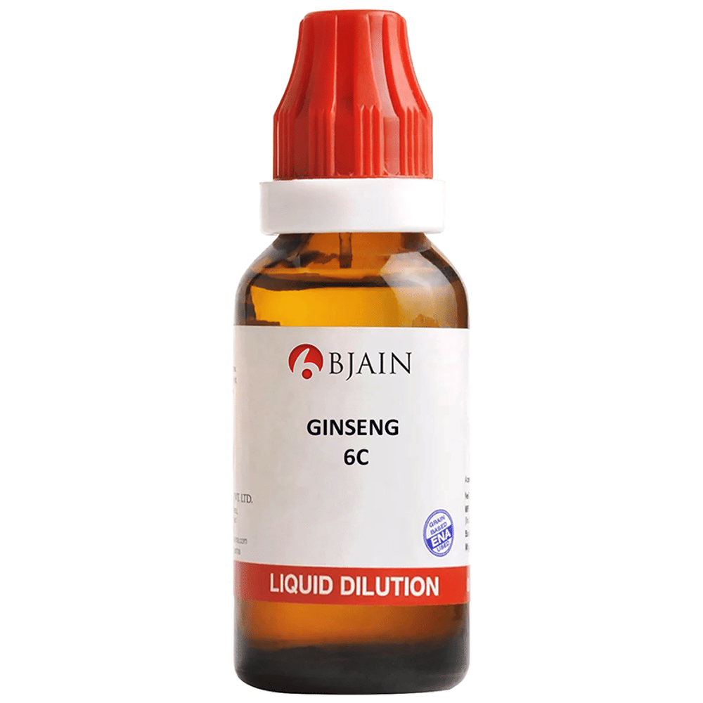 Bjain Ginseng Dilution 6C bottle of 30 ml Dilution