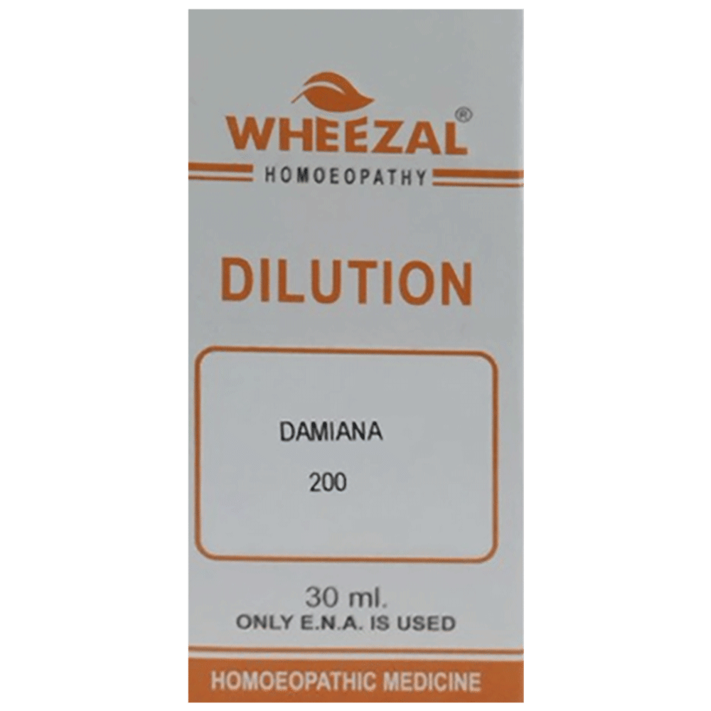 Wheezal Damiana Dilution 200 bottle of 30 ml Dilution