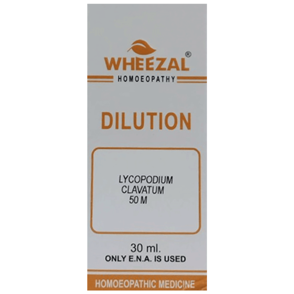 Wheezal Lycopodium C. Dilution 50M bottle of 30 ml Dilution