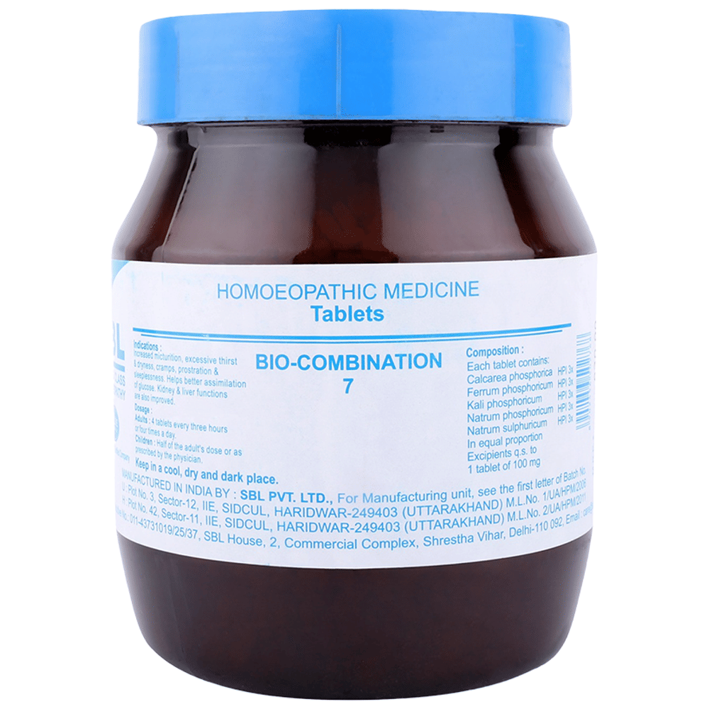 SBL Bio-Combination 7 Tablet bottle of 450 gm Biocombination Tablet