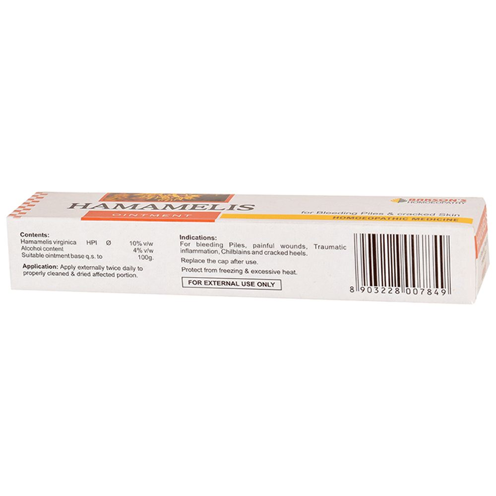 Bakson's Homeopathy Hamamelis Ointment tube of 25 gm Ointment