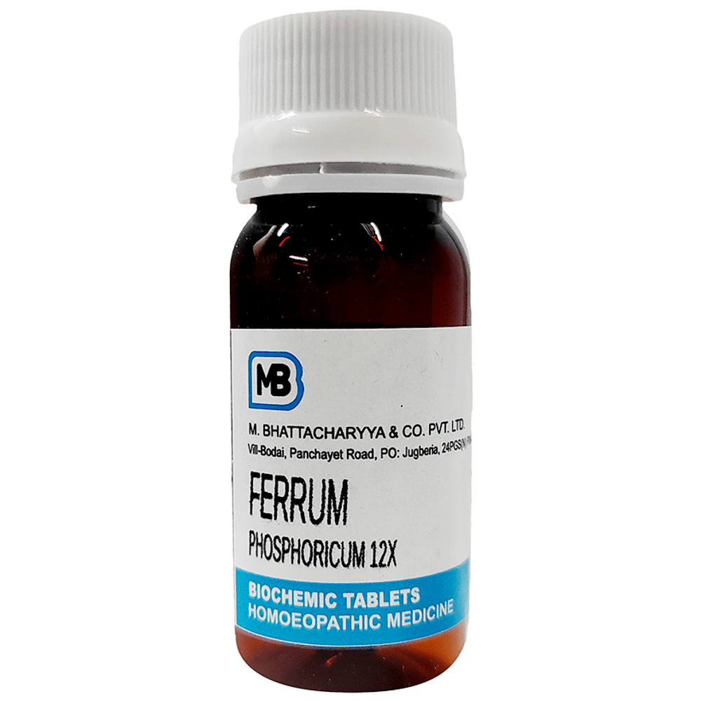 MB Ferrum Phosphoricum Tablet 12X bottle of 25 gm Tablet MB Ferrum Phosphoricum Tablet 12X bottle of 25 gm Tablet