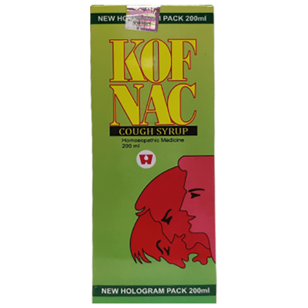 Dr. Wellmans Kofnac Cough Syrup bottle of 200 ml Syrup