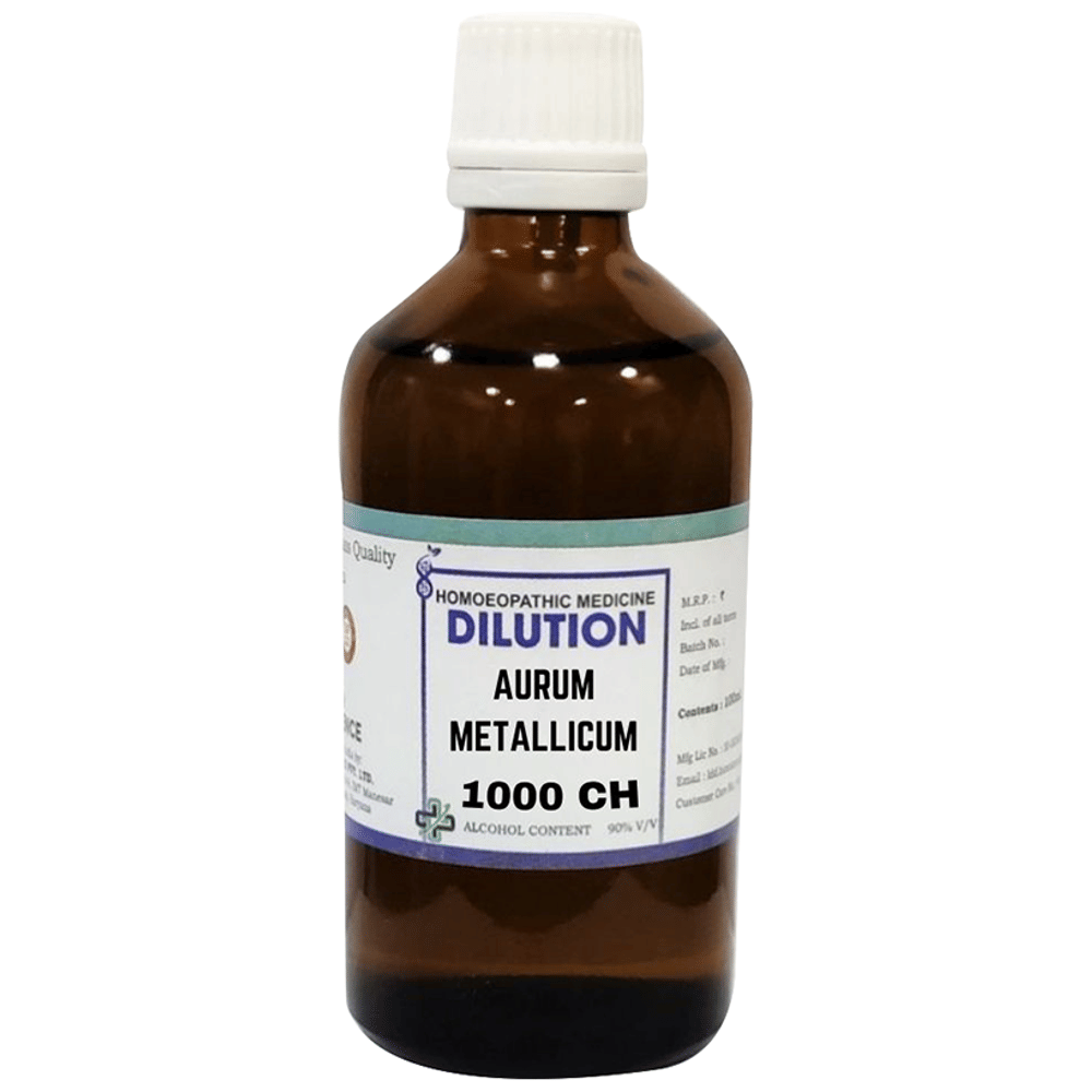 LDD Bioscience Aurum Metallicum Dilution 1000 CH bottle of 100 ml Dilution