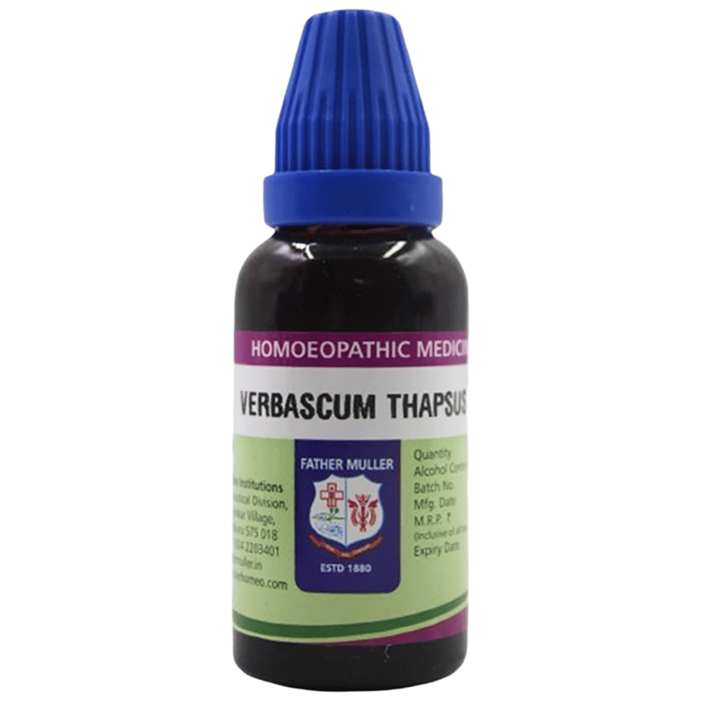 Father Muller Verbascum Thapsus Drop Q bottle of 30 ml Oral Drops