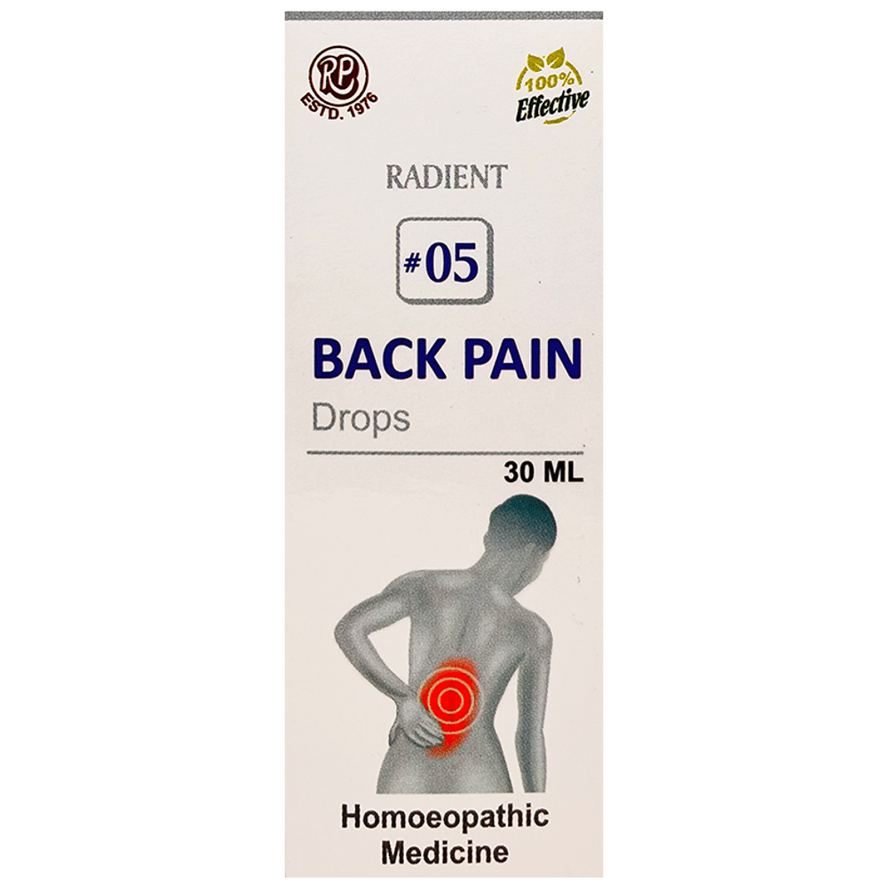 Radient #5 Back Pain Drops bottle of 30 ml Oral Drops