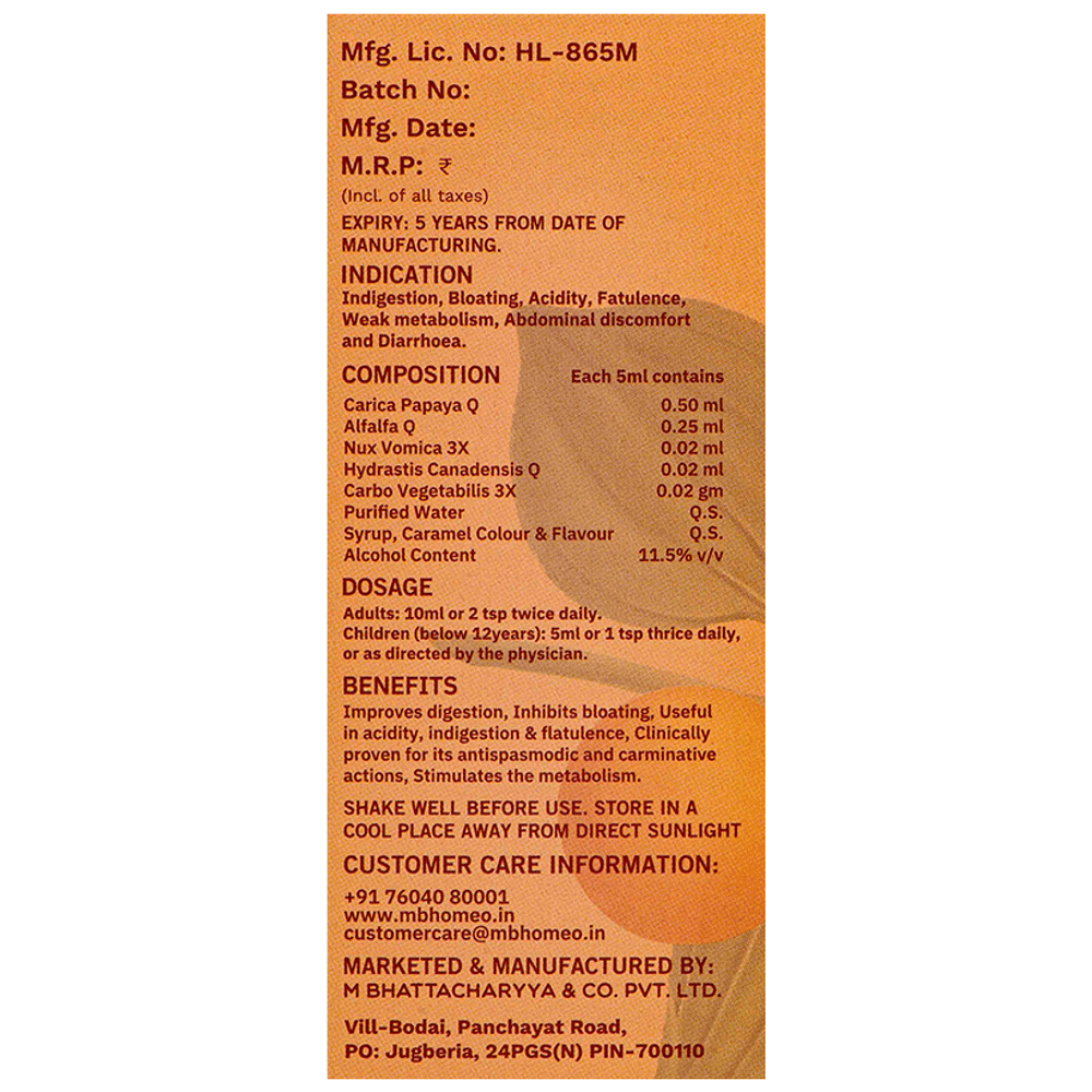 MB Happy Appetite Mbzyme Syrup bottle of 450 ml Syrup MB Happy Appetite Mbzyme Syrup bottle of 450 ml Syrup
