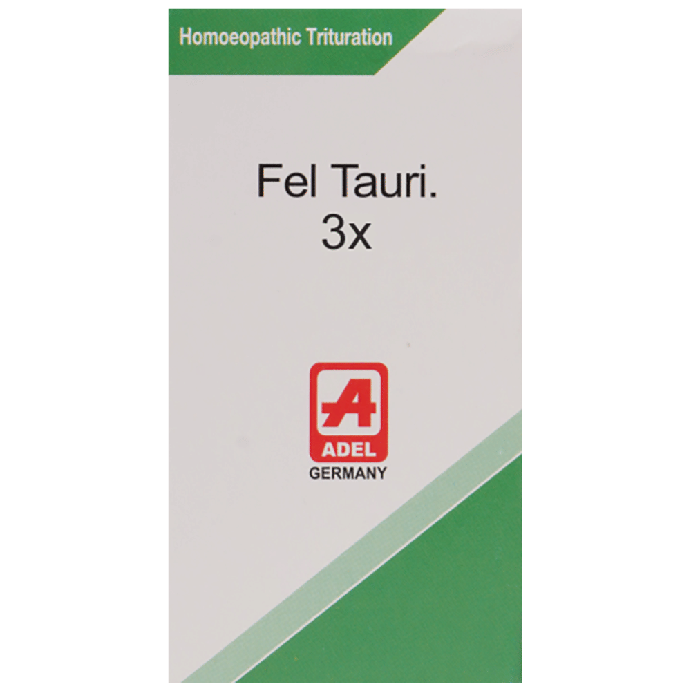 ADEL Fel Tauri Trituration Tablet 3X bottle of 20 gm Trituration Tablet