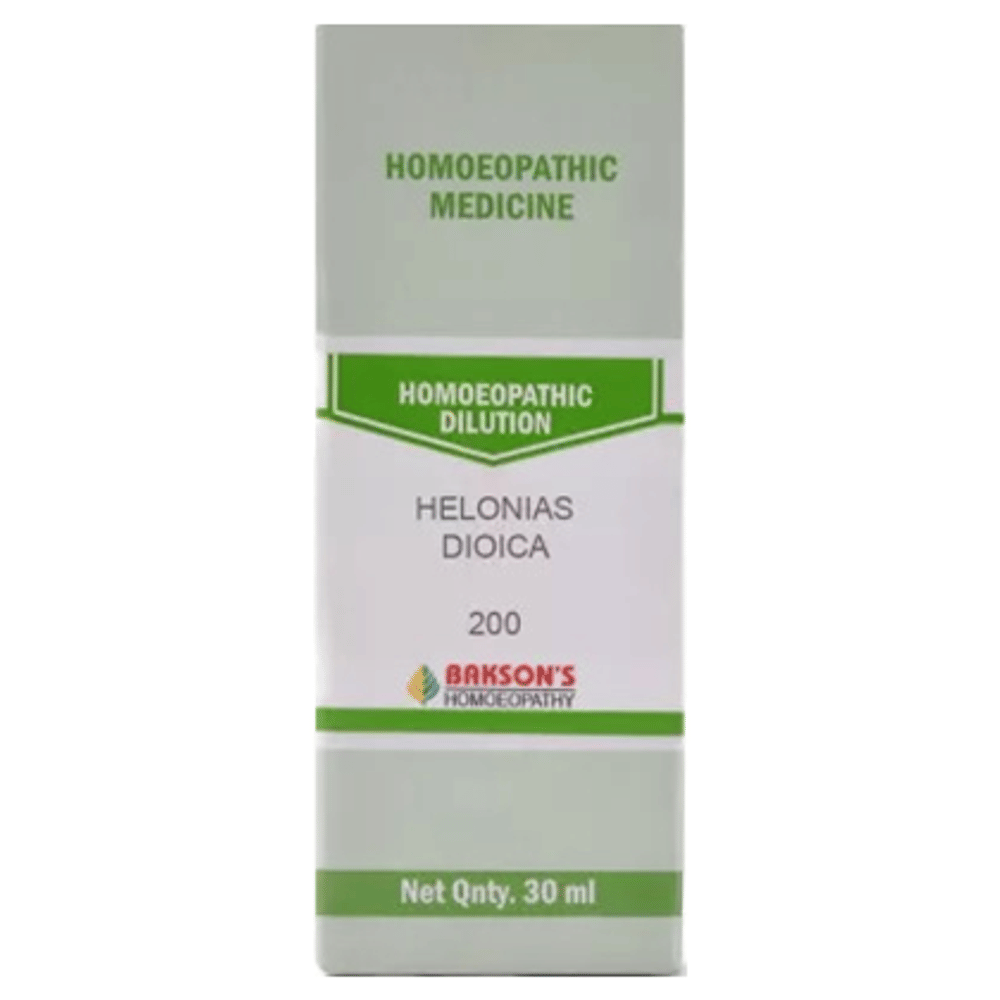 Bakson's Homeopathy Helonias Dioica Dilution 200 bottle of 30 ml Dilution