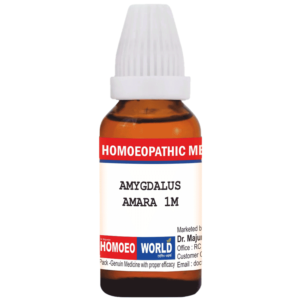 Dr. Majumder Homeo World Amygdalus Amara Dilution (30 ml Each) 1M combo pack of 6 bottles