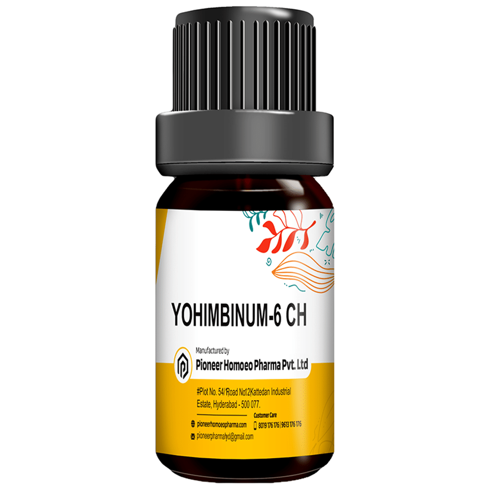 Pioneer Pharma Yohimbinum Globules Pellets Multidose Pills 6 CH bottle of 150 tablets