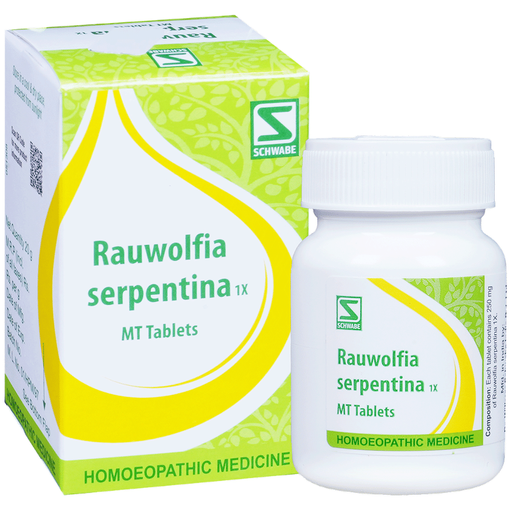 Dr Willmar Schwabe India Rauwolfia Serpentina Tablet 1X bottle of 20 gm Tablet
