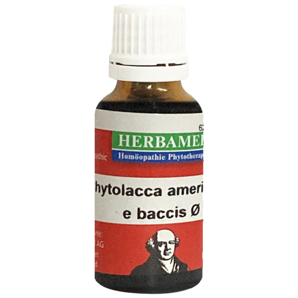 Herbamed Phytolacca Americane Baccis Mother Tincture Q bottle of 20 ml Mother Tincture