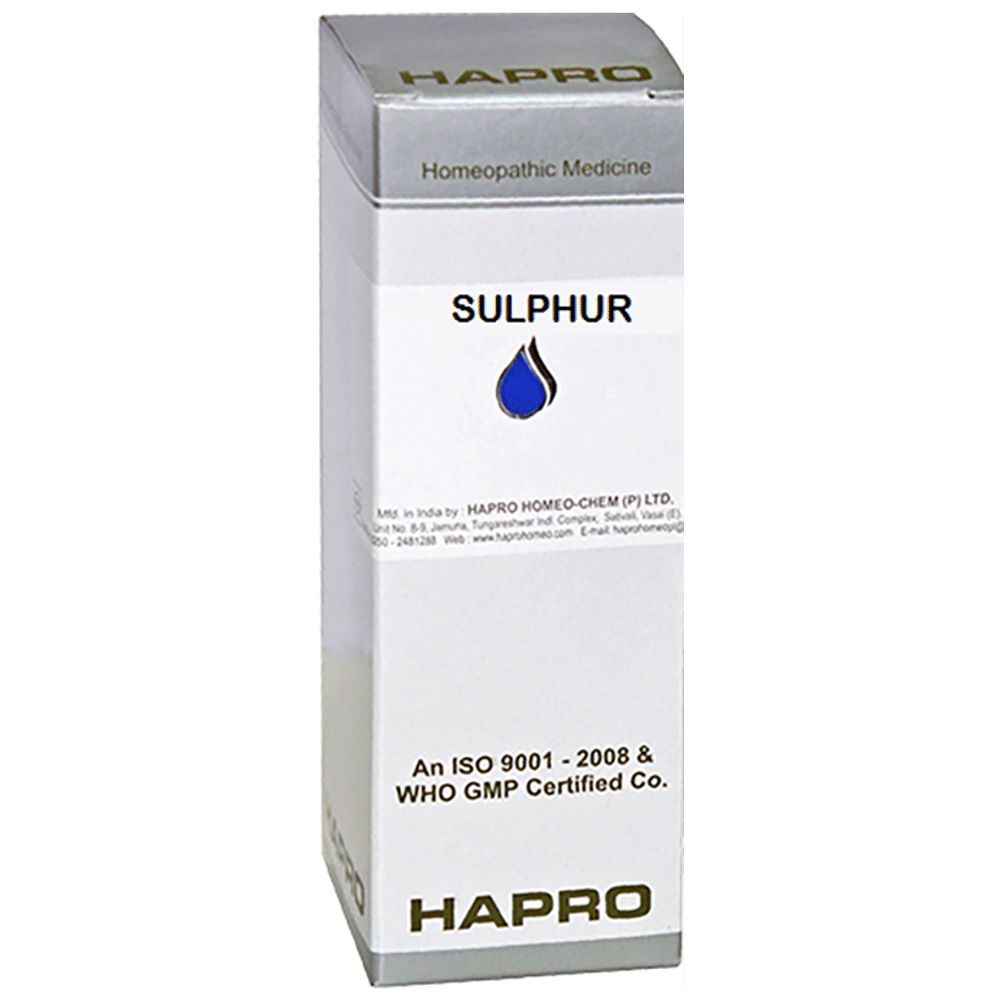 Hapro Sulphur Dilution 10M bottle of 100 ml Dilution