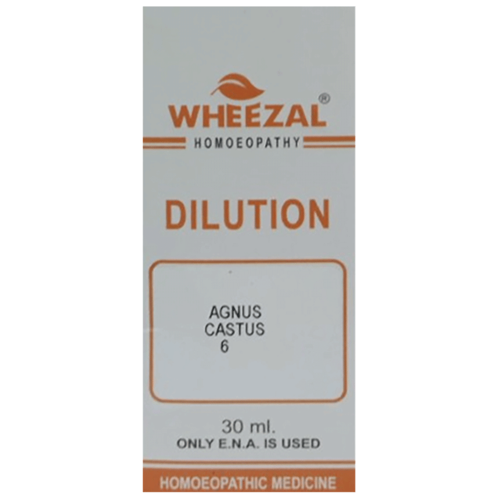 Wheezal Agnus Castus Dilution 6 bottle of 30 ml Dilution