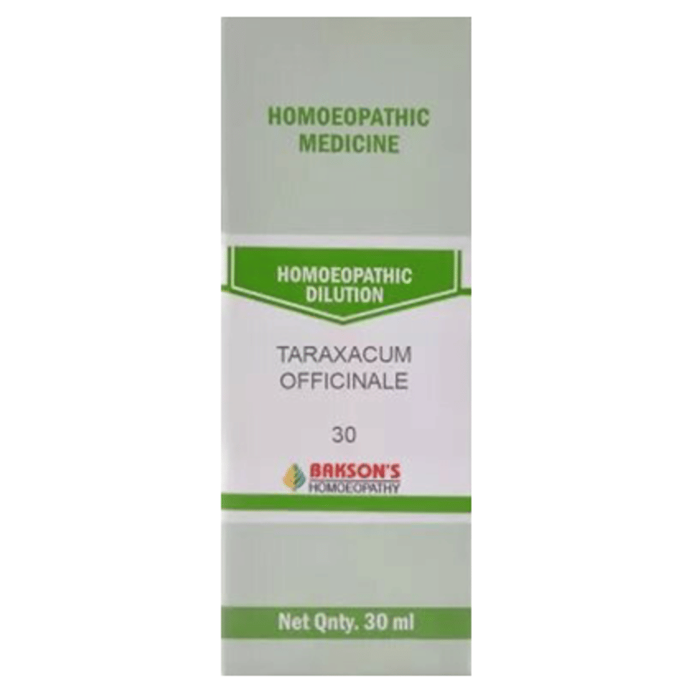 Bakson's Homeopathy Taraxacum Officinale Dilution 30 bottle of 30 ml Dilution Bakson's Homeopathy Taraxacum Officinale Dilution 30 bottle of 30 ml Dilution