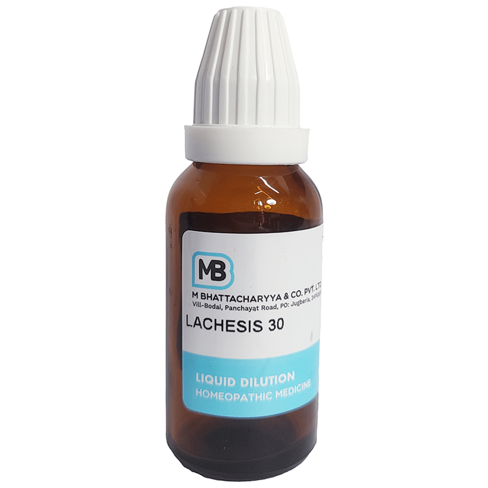 MB Lachesis Dilution 30 bottle of 30 ml Dilution MB Lachesis Dilution 30 bottle of 30 ml Dilution