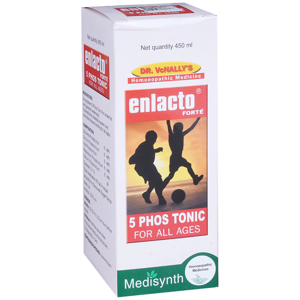 Medisynth Enlacto Forte 5 Phos Tonic bottle of 450 ml Tonic Medisynth Enlacto Forte 5 Phos Tonic bottle of 450 ml Tonic