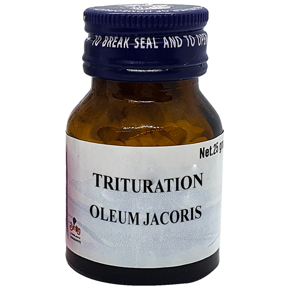 Similia Oleum Jacoris Trituration Tablet 3X bottle of 25 gm Trituration Tablet Similia Oleum Jacoris Trituration Tablet 3X bottle of 25 gm Trituration Tablet