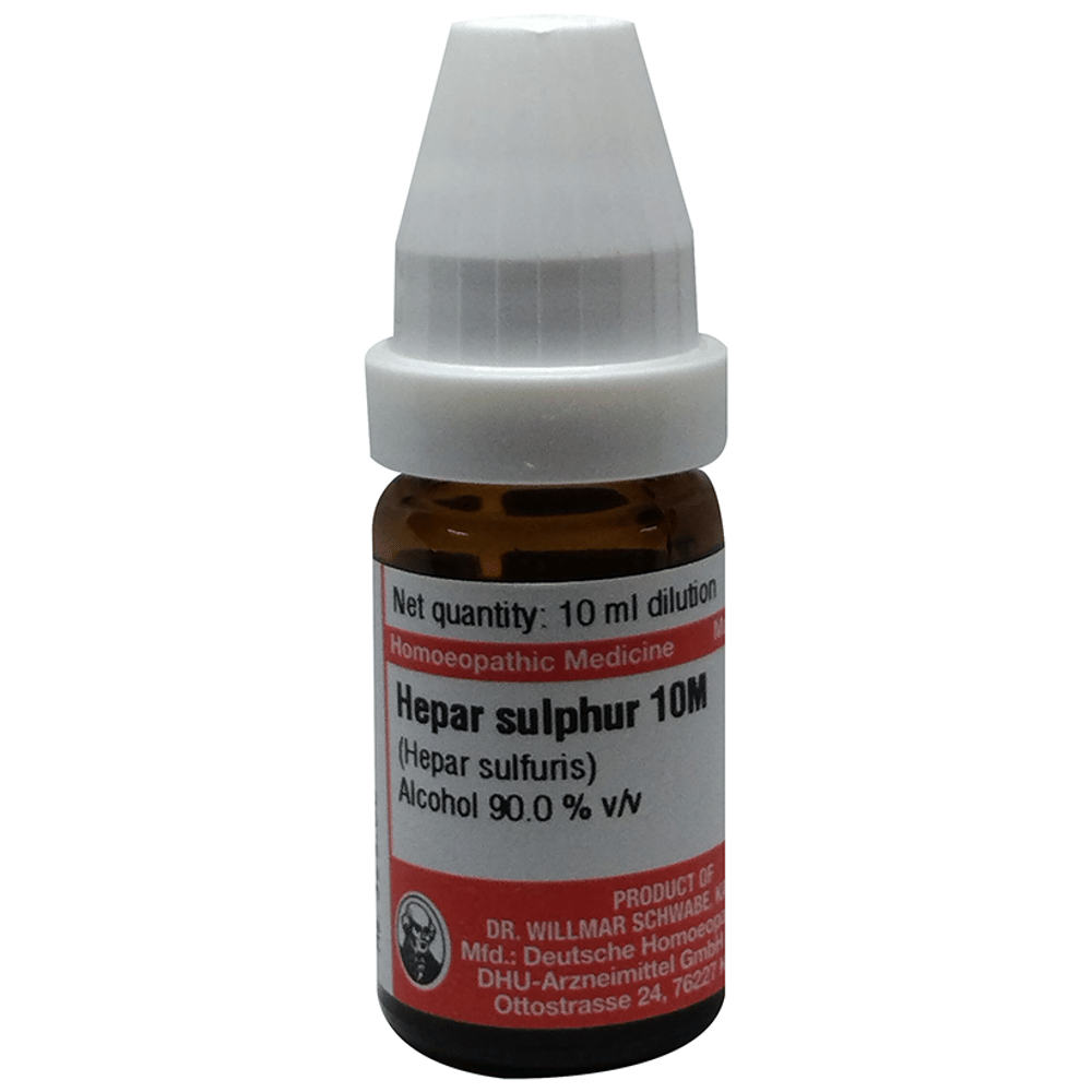 Dr Willmar Schwabe Germany Hepar Sulphur Dilution 10M bottle of 10 ml Dilution
