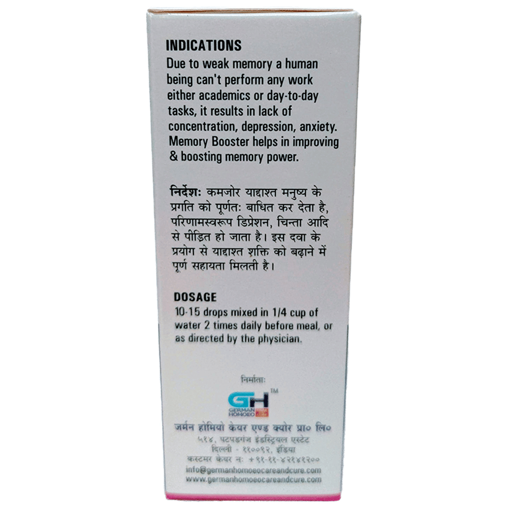 German's Memory Booster Care and Cure Drop bottle of 30 ml Drop German's Memory Booster Care and Cure Drop bottle of 30 ml Drop