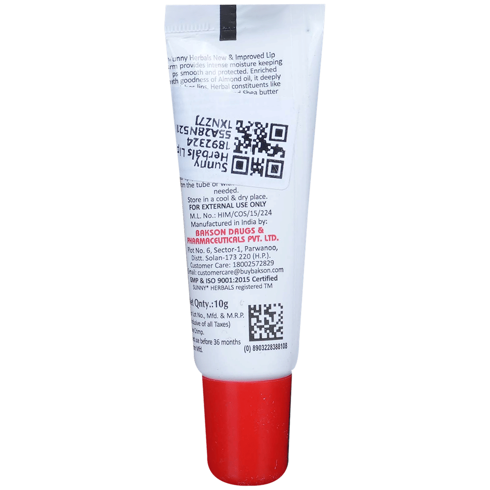 Sunny Herbals Lip Balm tube of 10 gm Balm