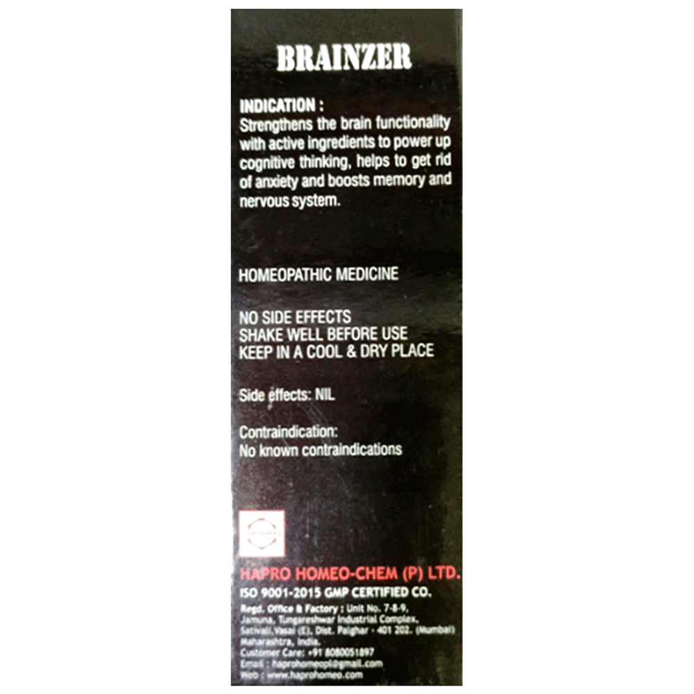 Hapro Brainzer Comprehensive Brain  Tonic bottle of 500 ml Tonic
