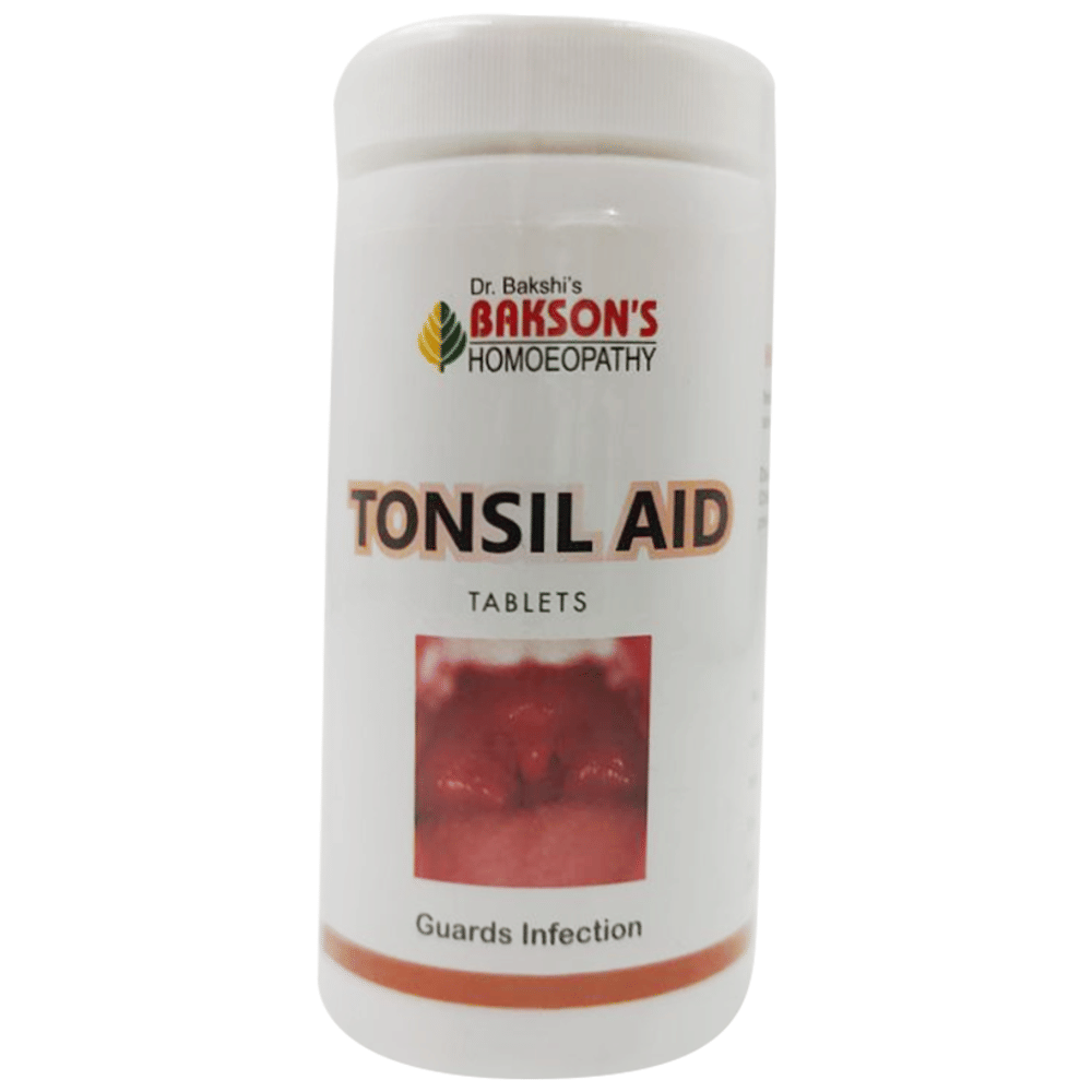 Bakson's Homeopathy Tonsil Aid Tablet bottle of 200 tablets
