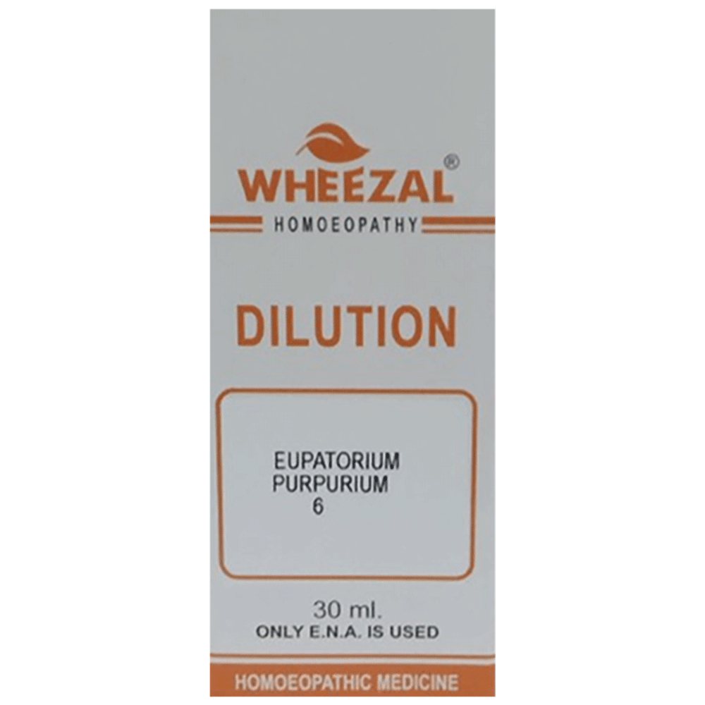 Wheezal Eupatorium Purpurium Dilution 6 bottle of 30 ml Dilution