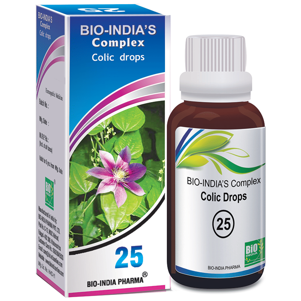 Bio India Complex 25 Colic Drop bottle of 30 ml Drop
