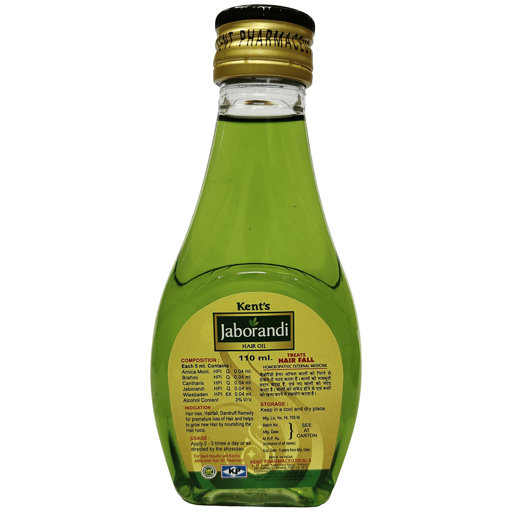 Kent's Jaborandi Hair Oil bottle of 110 ml Oil