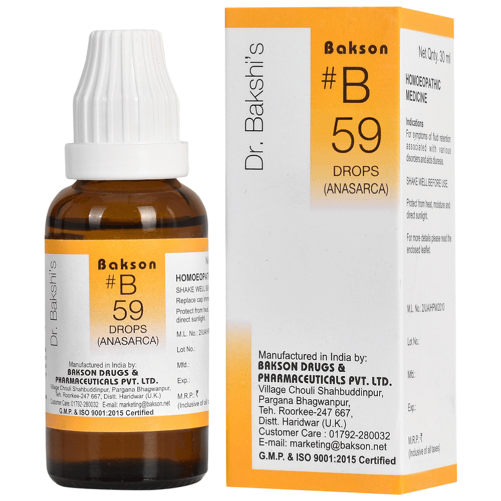 Bakson B59 Anasarca Drop bottle of 30 ml Drop