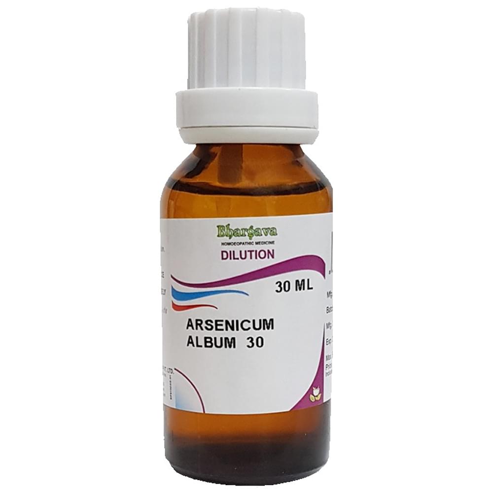 Bhargava Arsenicum Album 30 Dilution (30ml Each) box of 1 Bottle