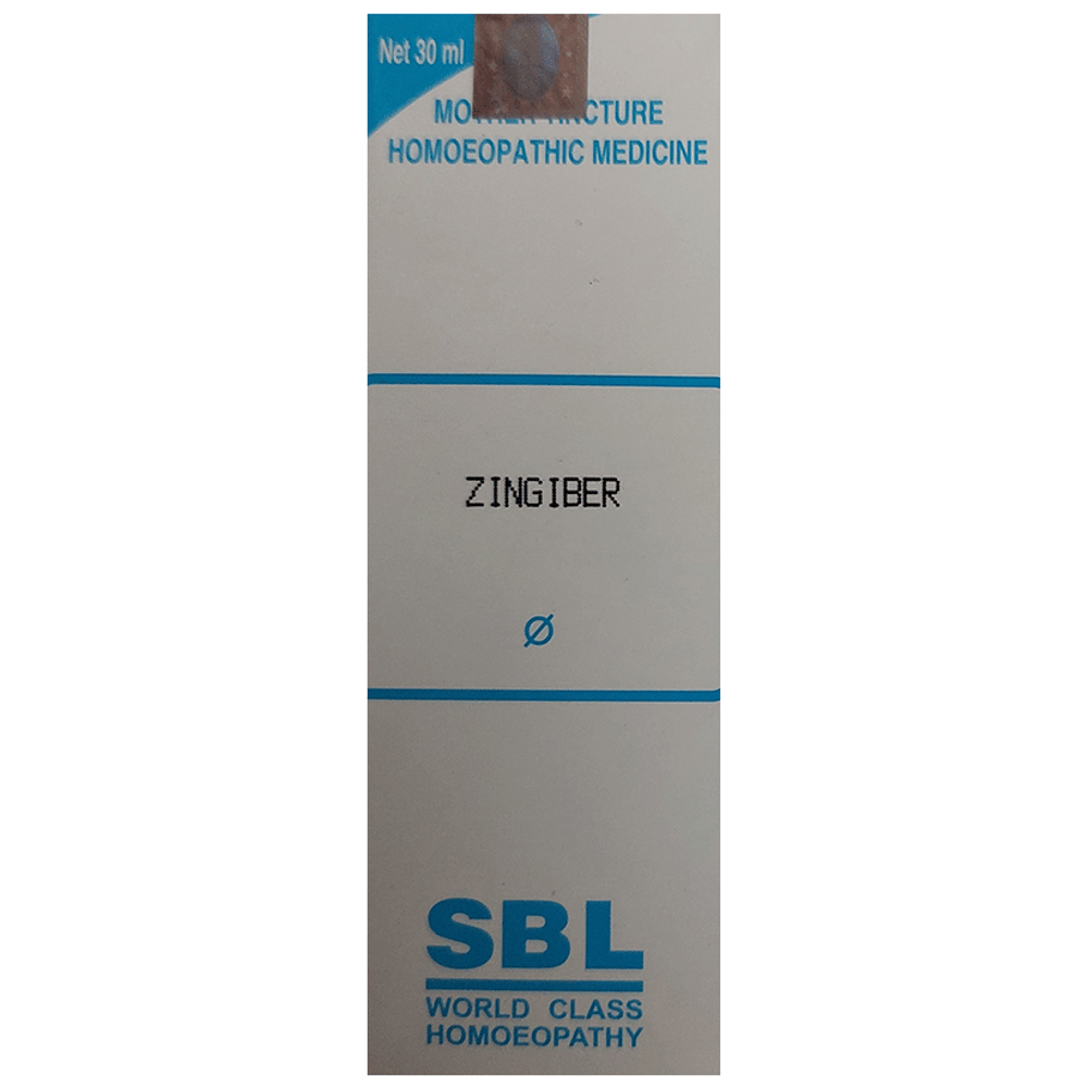 SBL Zingiber Mother Tincture Q bottle of 30 ml Mother Tincture