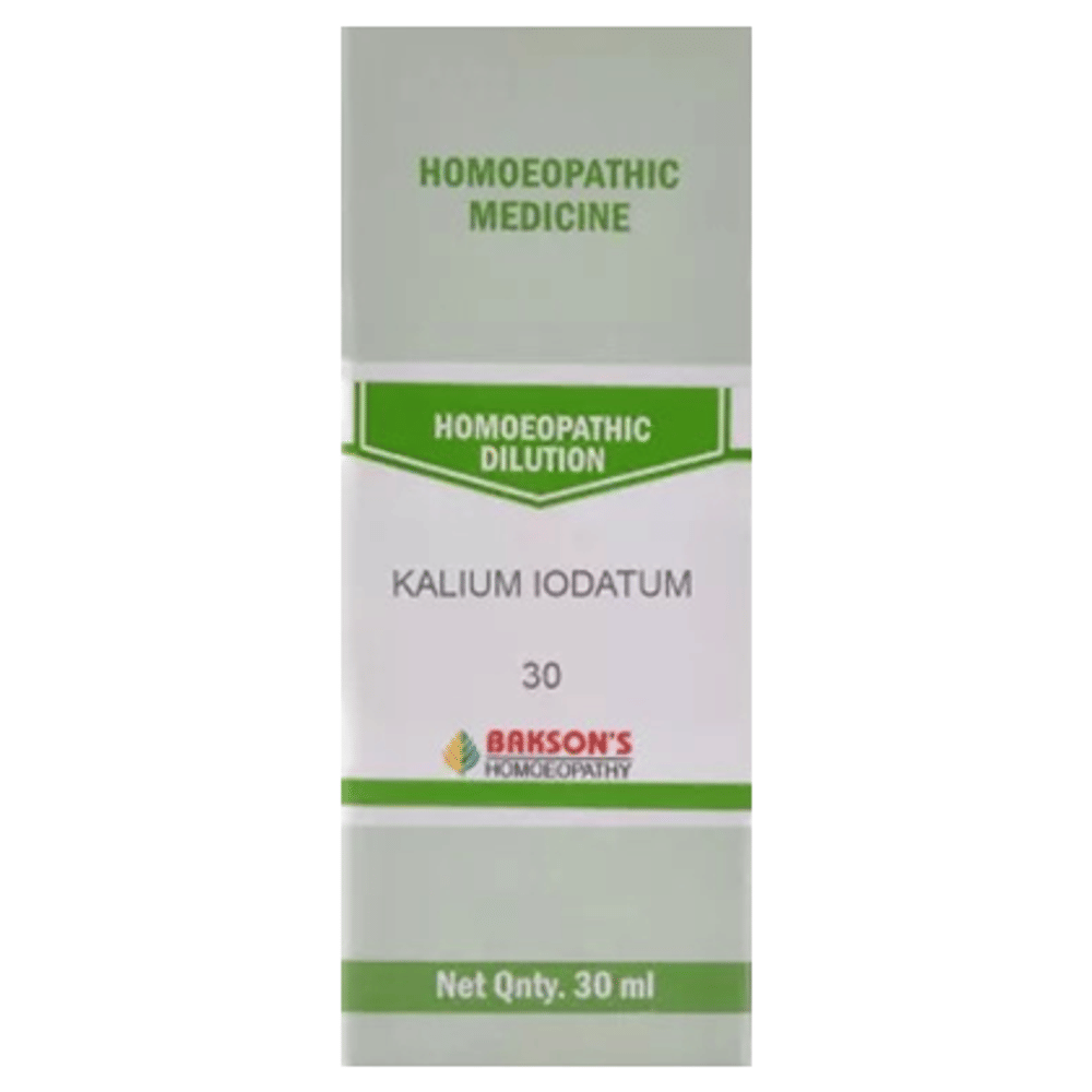 Bakson's Homeopathy Kalium Iodatum Dilution 30 bottle of 30 ml Dilution