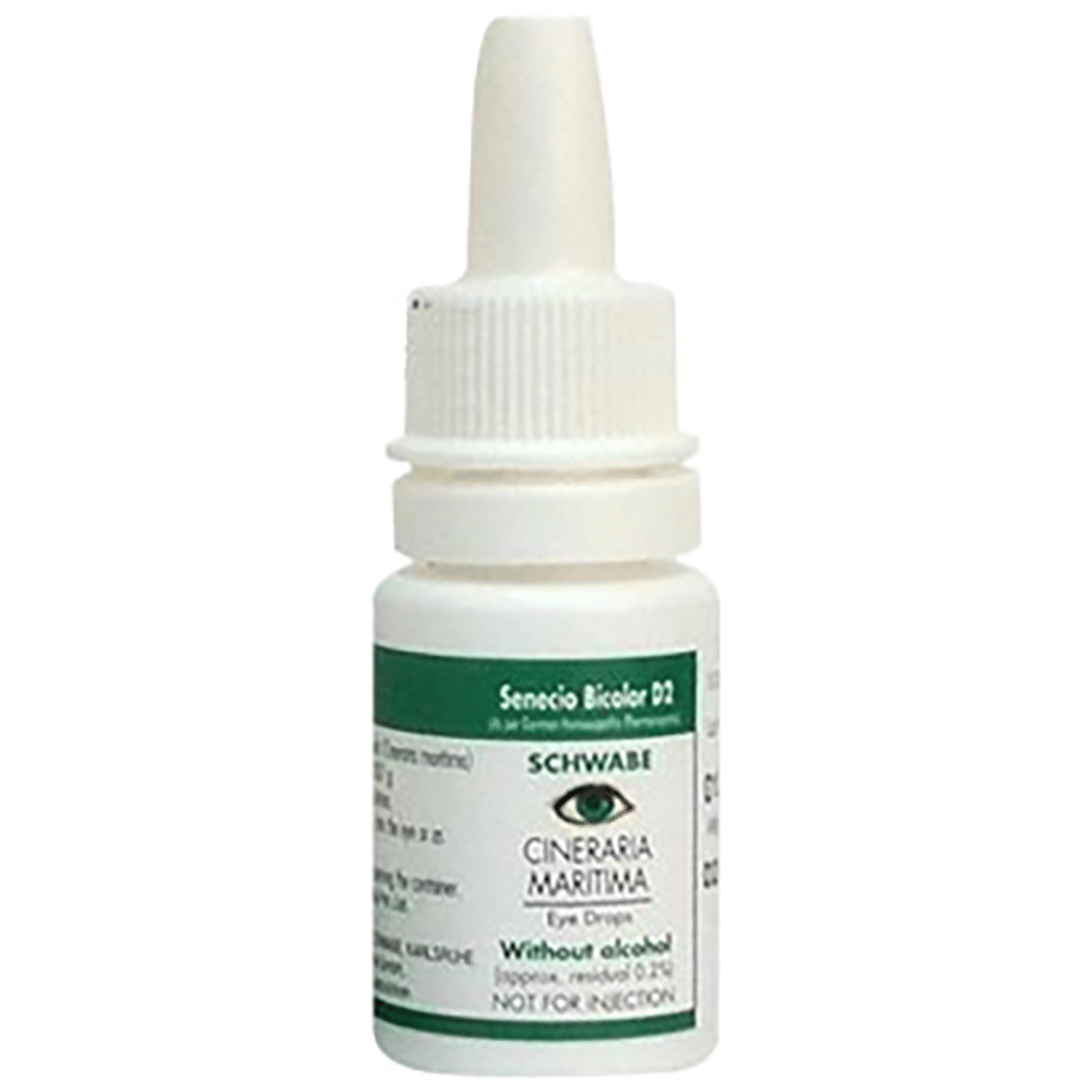 Dr Willmar Schwabe Germany Cineraria Maritima Without Alcohol Eye Drop bottle of 10 ml Eye Drop