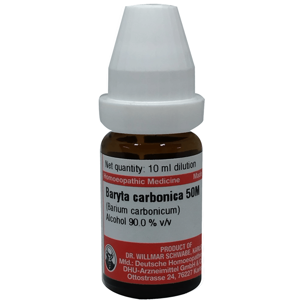 Dr Willmar Schwabe Germany Baryta Carbonica Dilution 50M bottle of 10 ml Dilution Dr Willmar Schwabe Germany Baryta Carbonica Dilution 50M bottle of 10 ml Dilution