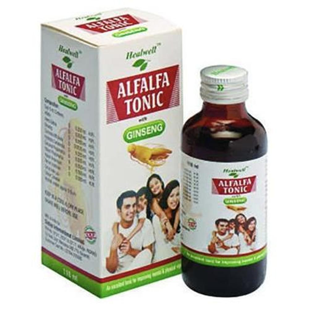Healwell Alfalfa Tonic With Ginseng bottle of 200 ml Tonic