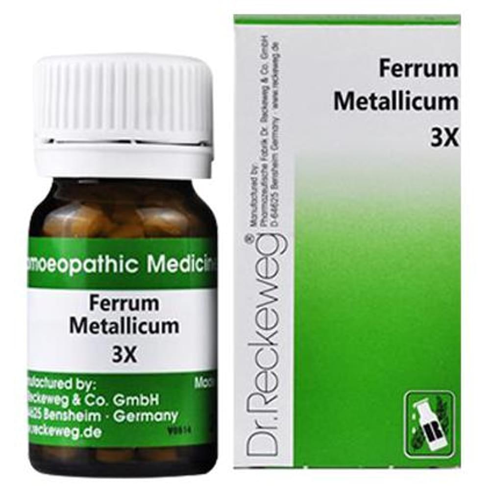 Dr. Reckeweg Ferrum Metallicum Trituration Tablet 3X bottle of 20 gm Trituration Tablet