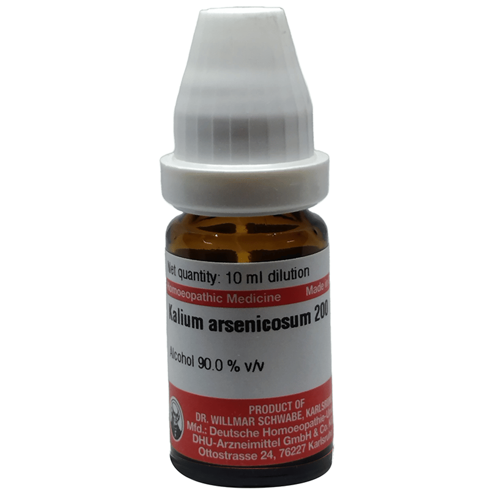 Dr Willmar Schwabe Germany Kalium Arsenicosum Dilution 200 bottle of 10 ml Dilution