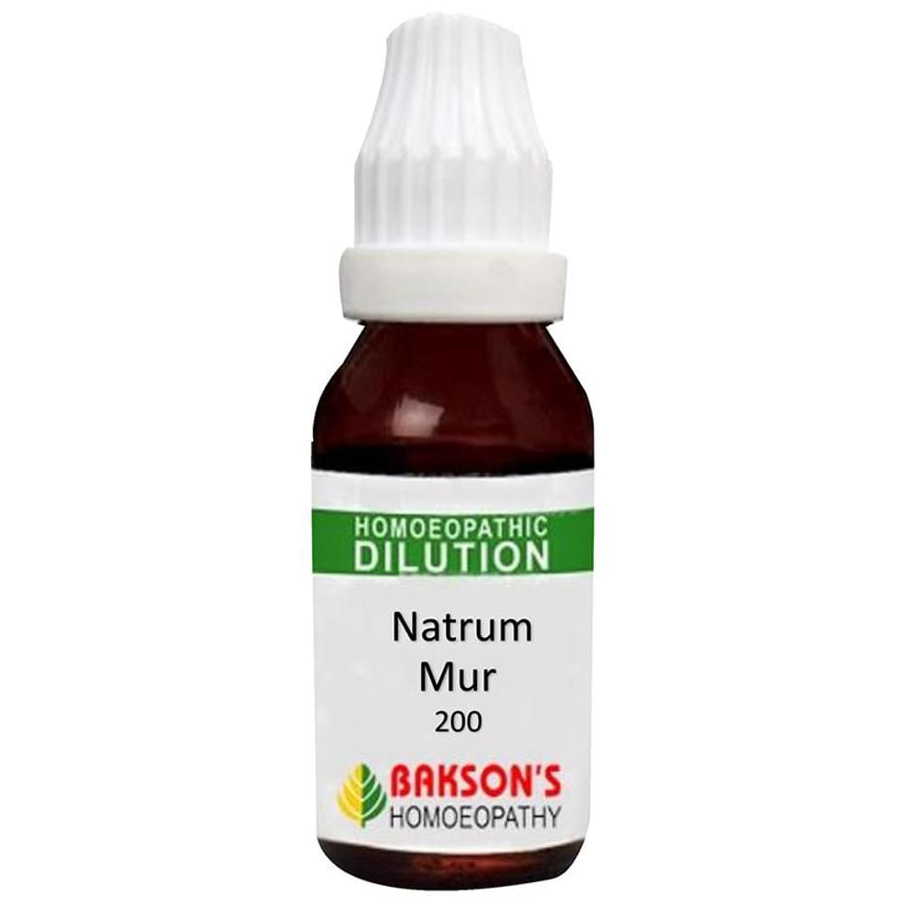 Bakson's Homeopathy Natrum Mur Dilution 200 CH bottle of 30 ml Dilution