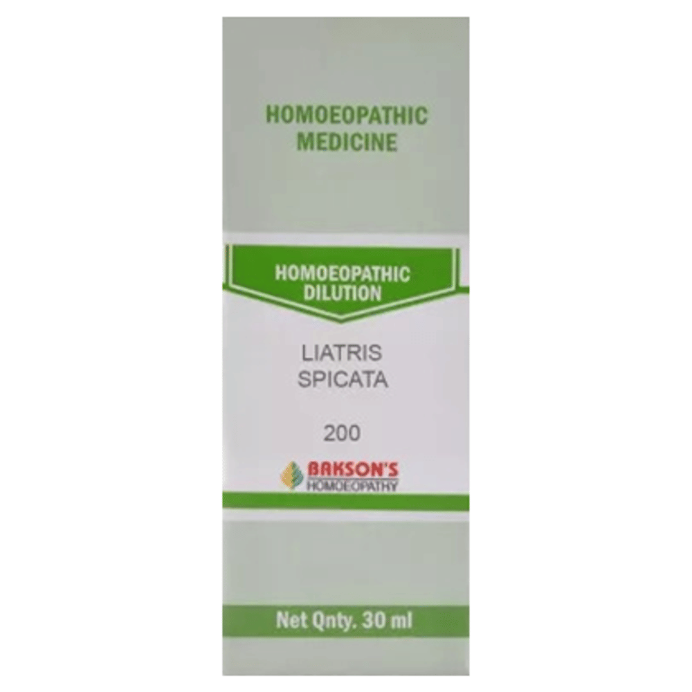 Bakson's Homeopathy Liatris Spicata Dilution 200 bottle of 30 ml Dilution
