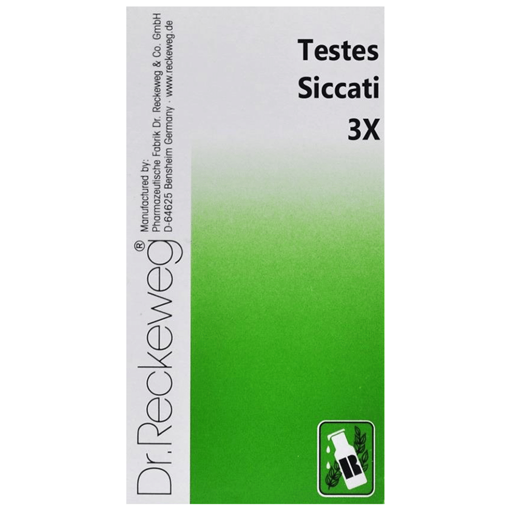 Dr. Reckeweg Testes Siccati Trituration Tablet 3X bottle of 20 gm Trituration Tablet