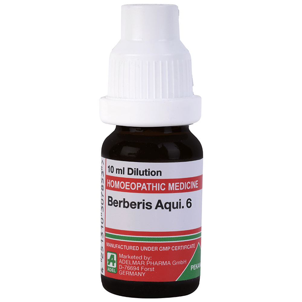 ADEL Berberis Aqui. Dilution 6 bottle of 10 ml Dilution