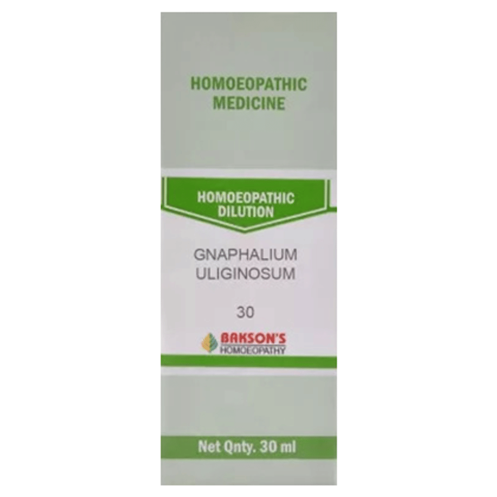 Bakson's Homeopathy Gnaphalium Uliginosum Dilution 30 bottle of 30 ml Dilution