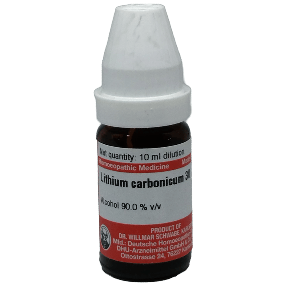 Dr Willmar Schwabe Germany Lithium Carbonicum Dilution 30 bottle of 10 ml Dilution