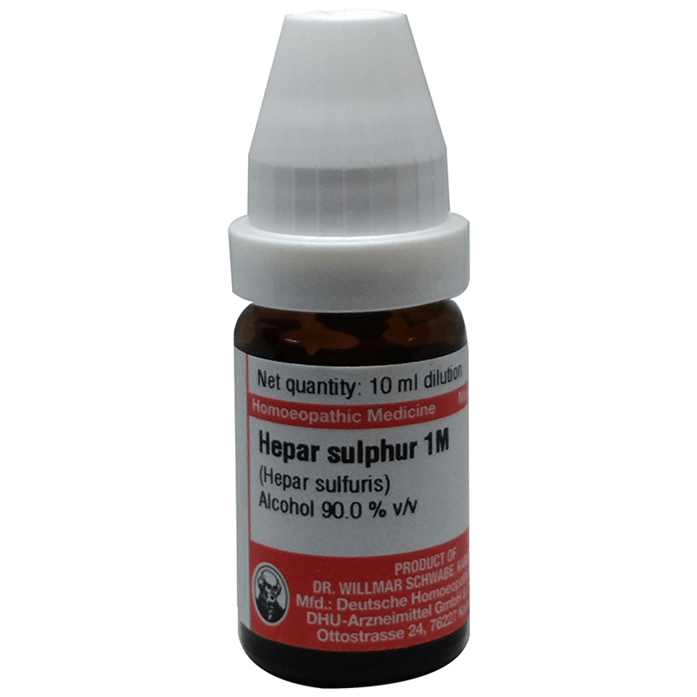 Dr Willmar Schwabe Germany Hepar Sulphur Dilution 1M bottle of 10 ml Dilution